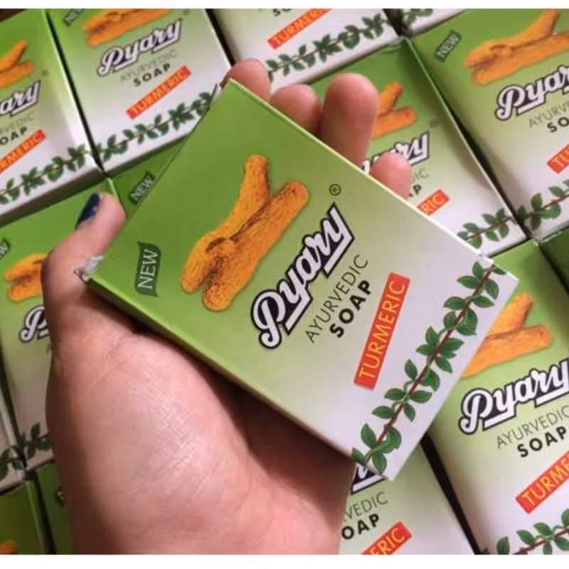 صابون زردچوبه طبیعی روشن کننده پوست صورت و بدن