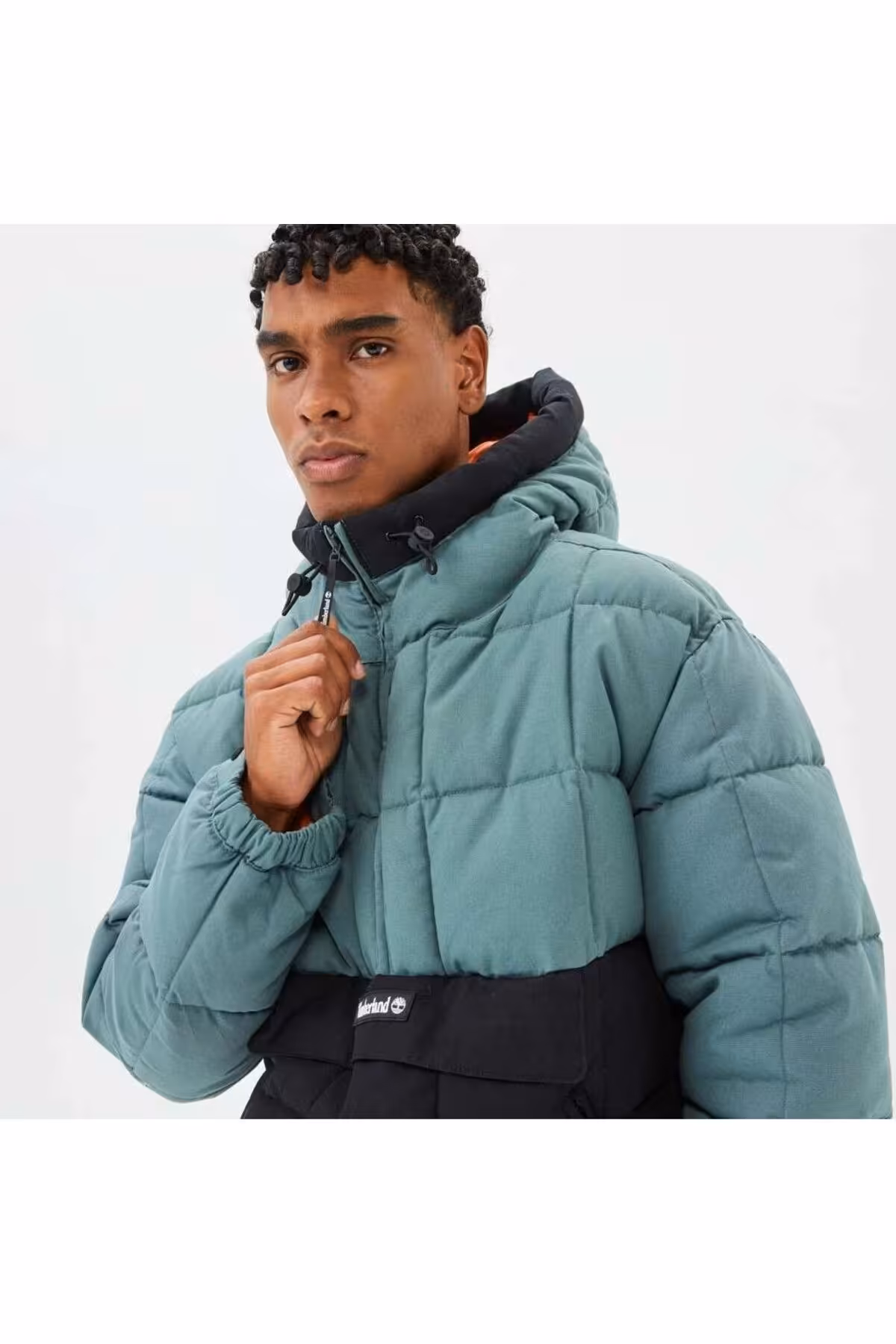 کاپشن چند رنگ مردانه مانتو کلاهدار پوفر آنوراک اورجینال Timberland