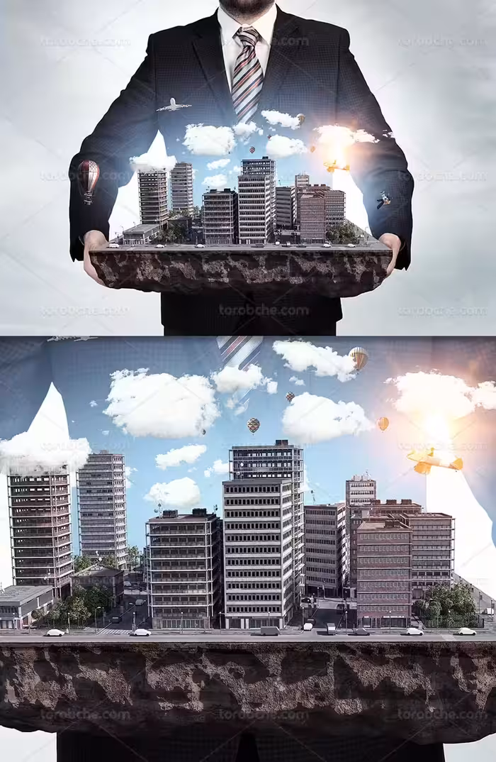 عکس مفهومی املاک و مستقلات | گرافیک با طعم تربچه