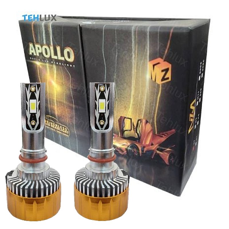 هدلایت دو طرفه ام زد ام مدل آپولو پایه H4 (سه فیش دو کنتاکت) با یکسال گارانتی