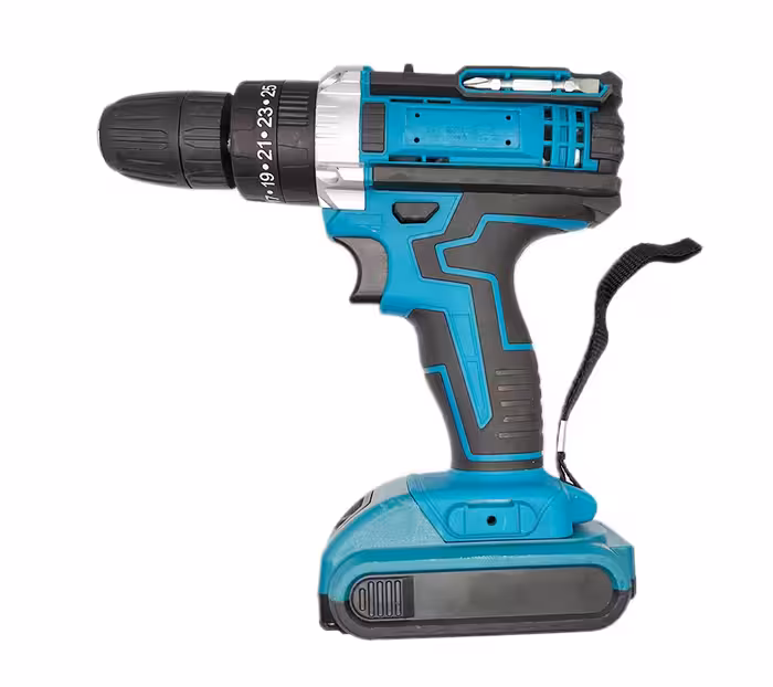 دریل شارژی و ست ابزار کار 110 تیکه - آبی