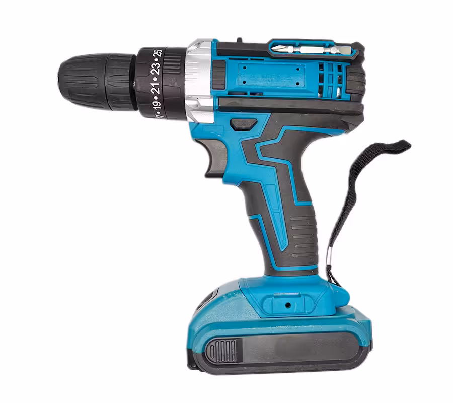 دریل شارژی و ست ابزار کار 110 تیکه - آبی