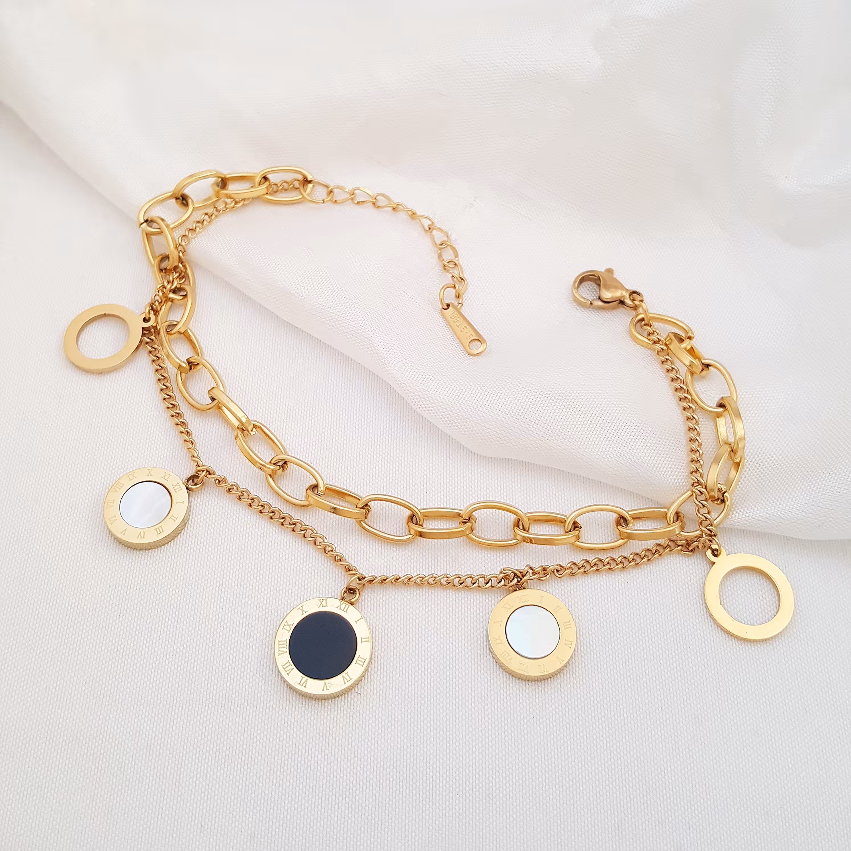 دستبند استیل رنگ ثابت بولگاری