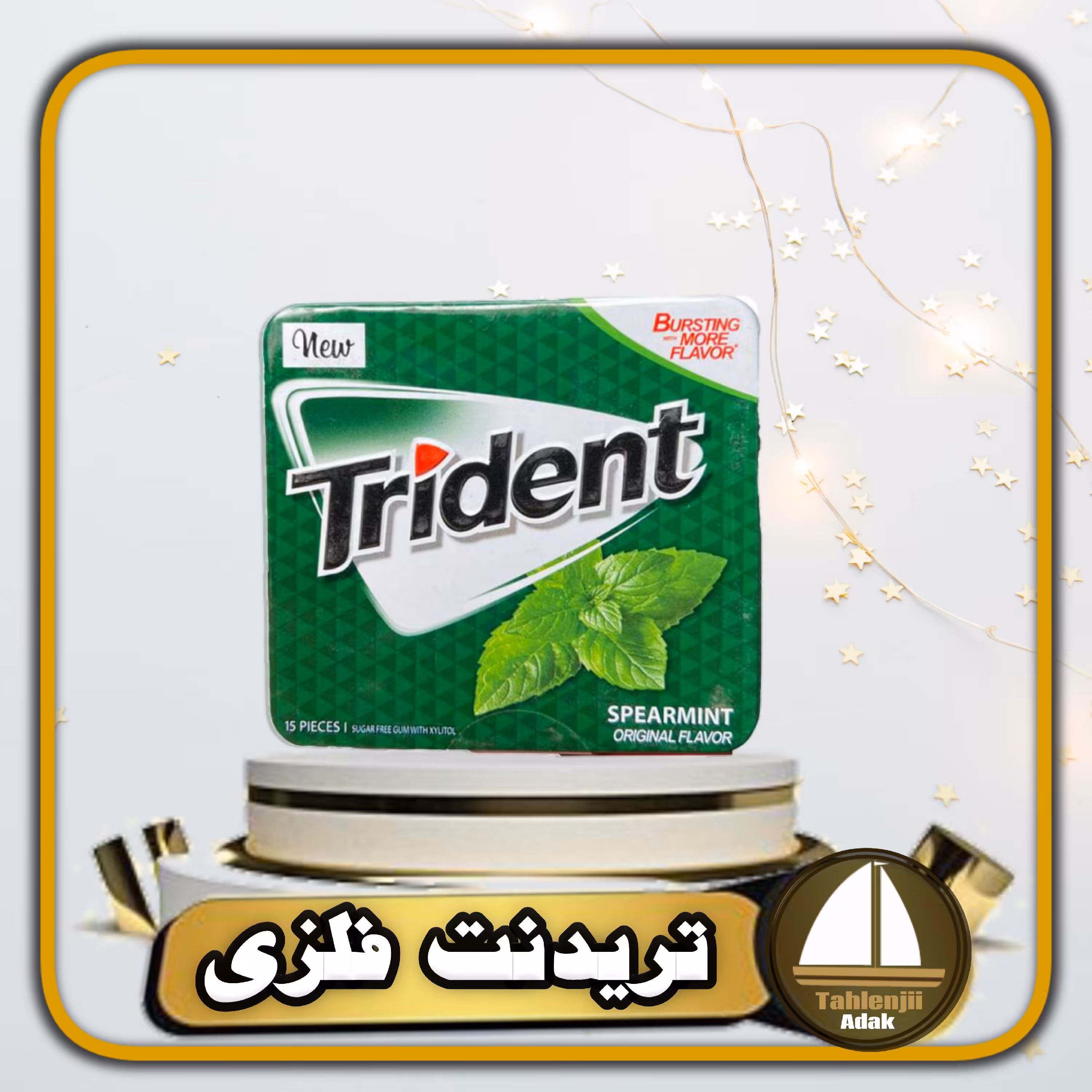 آدامس فلزی تریدنت با طعم نعناع اصل 