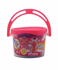 خمیر بازی پالمو   سطلی 6 رنگ