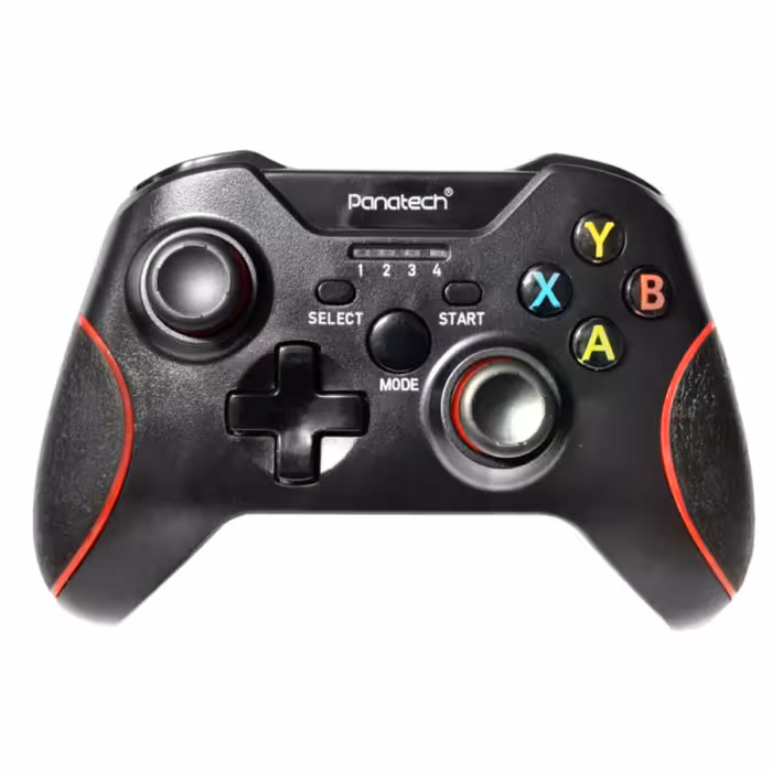 دسته بازی بی سیم تک شوکدار Panatech مدل G510 قرمز