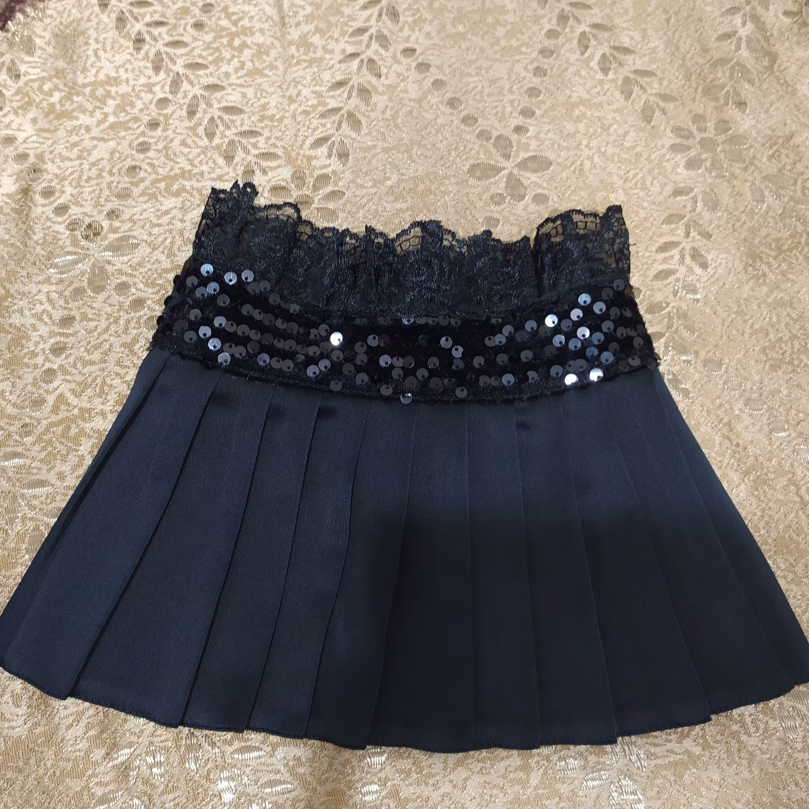 یقه حجاب پولک مخملی وتوردار