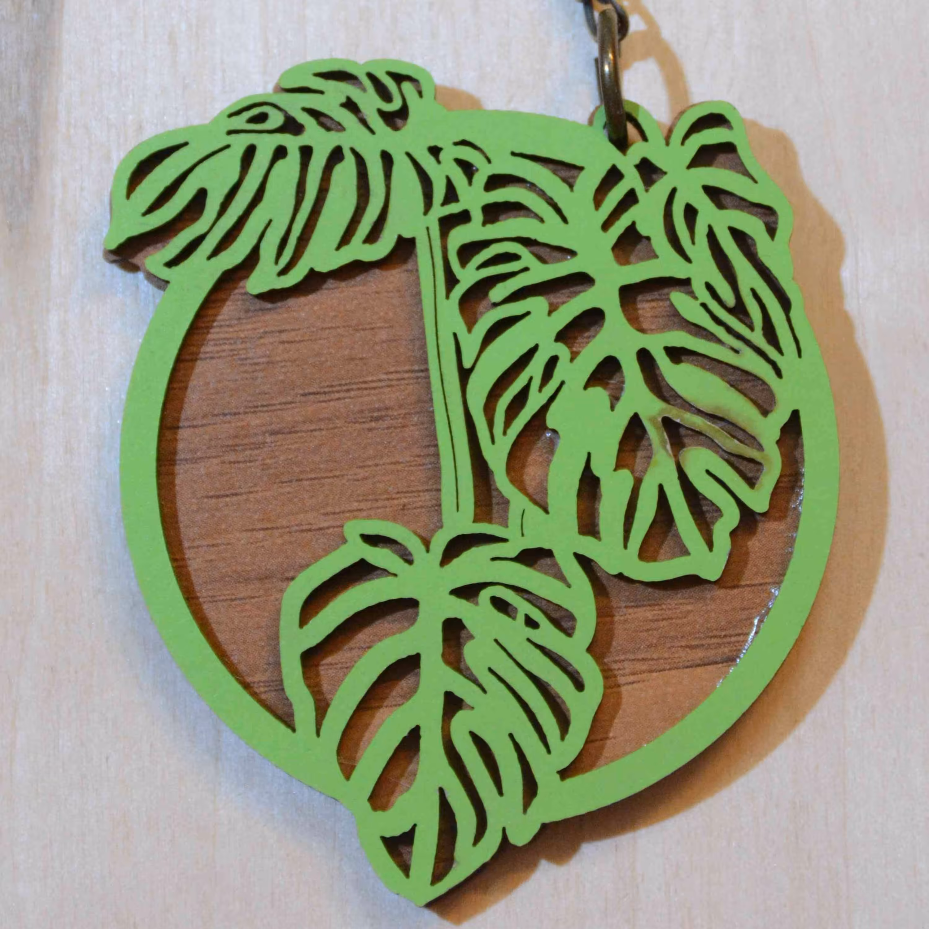 جاکلیدی چوبی دولایه رابو طرح طبیعت کد 08