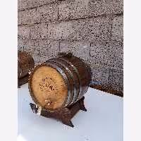 بشکه  چوبی5لیتری با  مخزن استیل ورق یک میل 304ضد زنگ