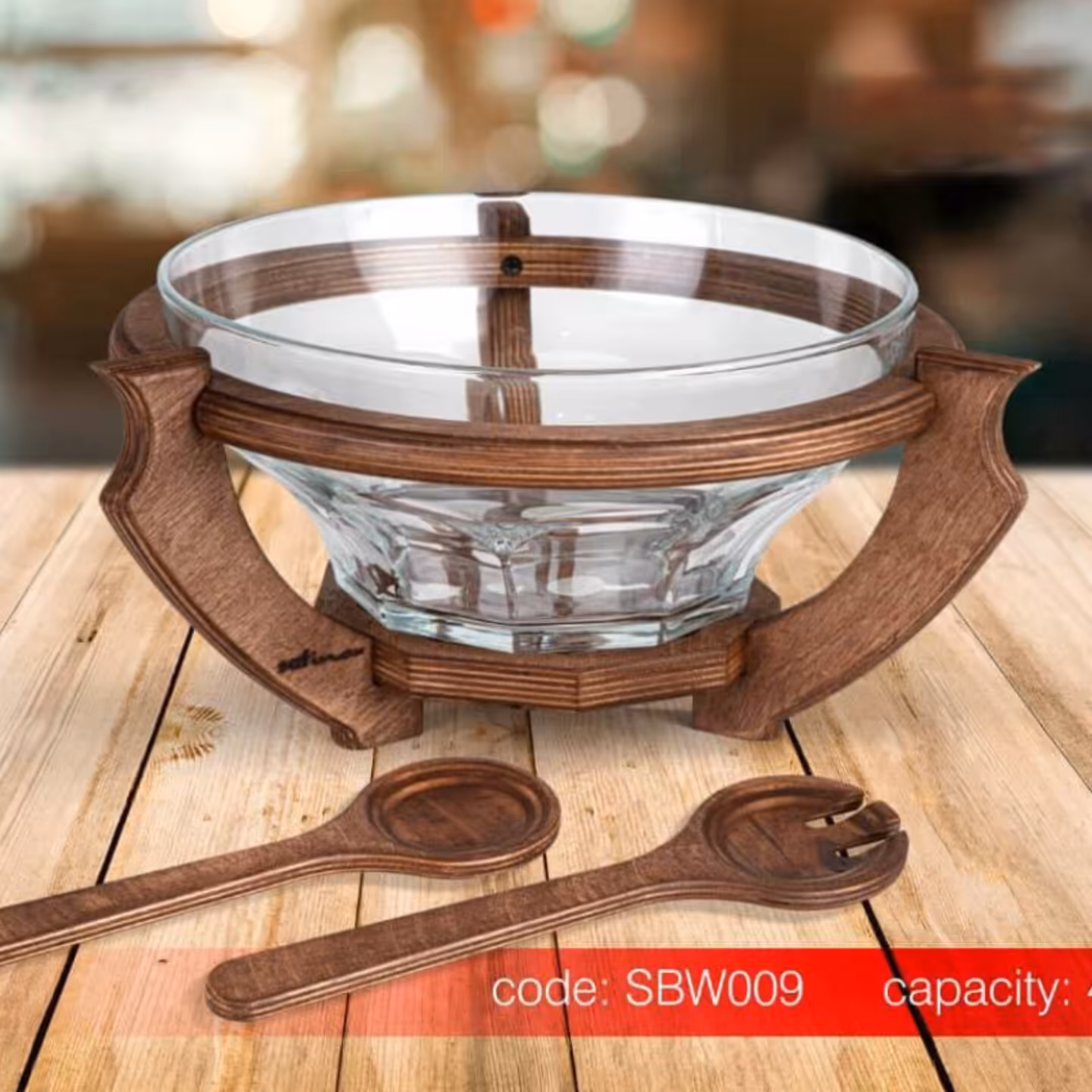 سوفله سالاد چوبی سافینوکس کد 009 Safinox( ارسال با باربری و پس کرایه)