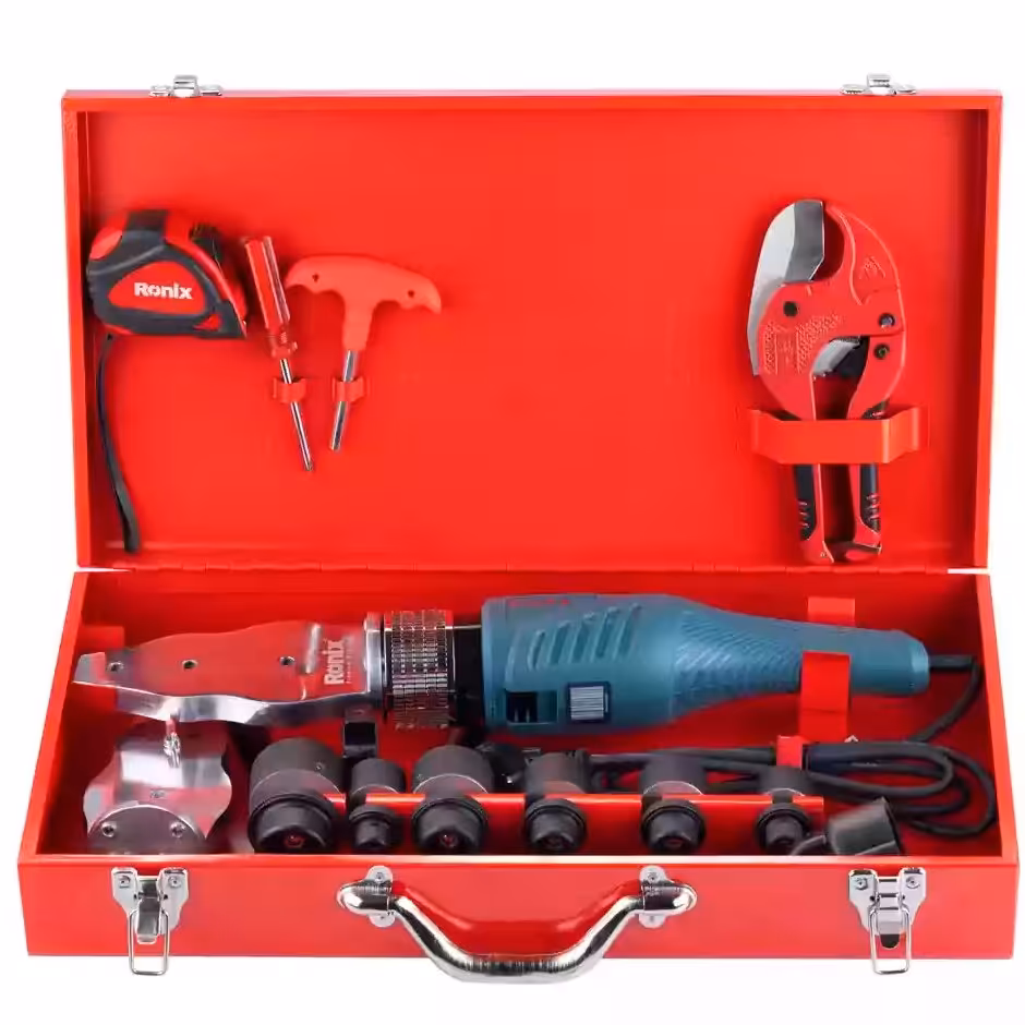 دستگاه جوش لوله سبز گوشه زن رونیکس با لوازم کامل 4404