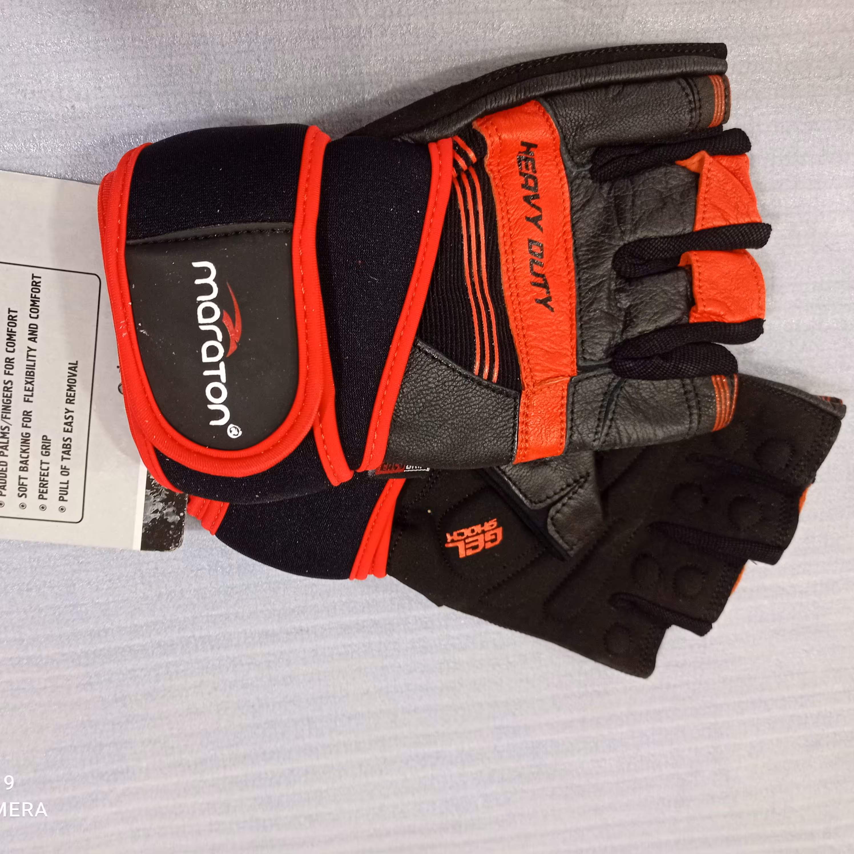 دستکش بدنسازی چرم ماراتن سه سایزL,XL,2XL