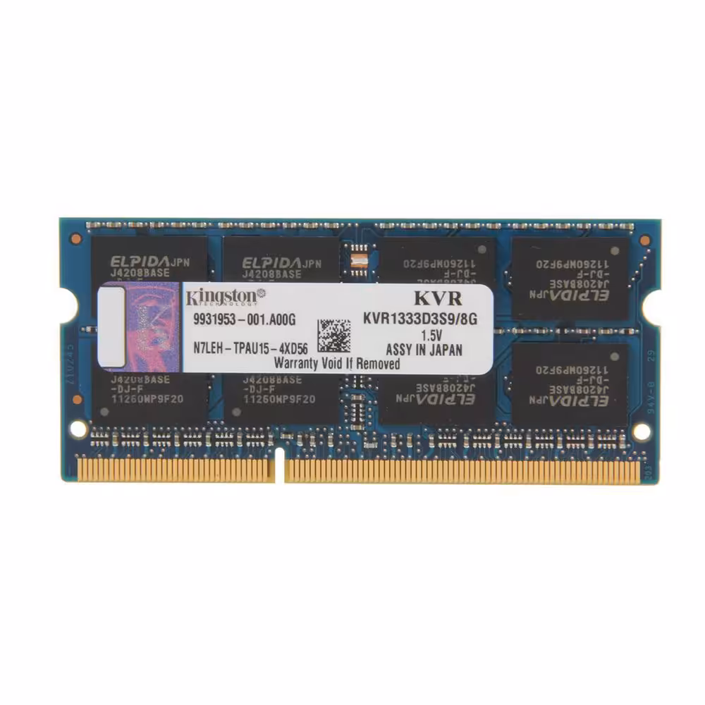 رم لپ تاپ کینگستون 8 گیگابایت DDR3 با فرکانس 1333 مگاهرتز