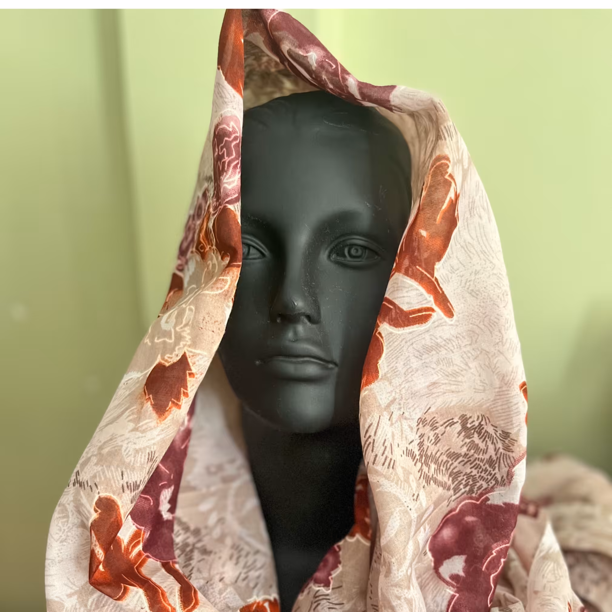 قواره چادر نماز 4 متری عرض 120 گلدار 