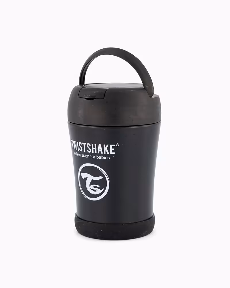 فلاسک نگهدارنده غذا کودک مشکی تویست شیک ظرفیت 350 میلی لیتر Twistshake