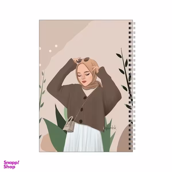 دفتر مشق 80 برگ بامبیلیپ طرح استایل و حجاب کد 1391431