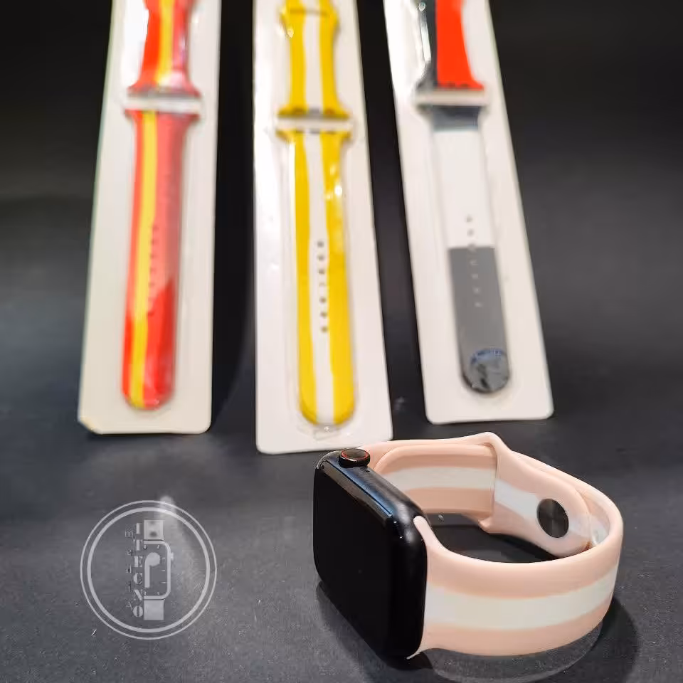 بند سیلیکونی اسمارت واچ و اپل واچ طرح دار مناسب سایز 42.44.45.49