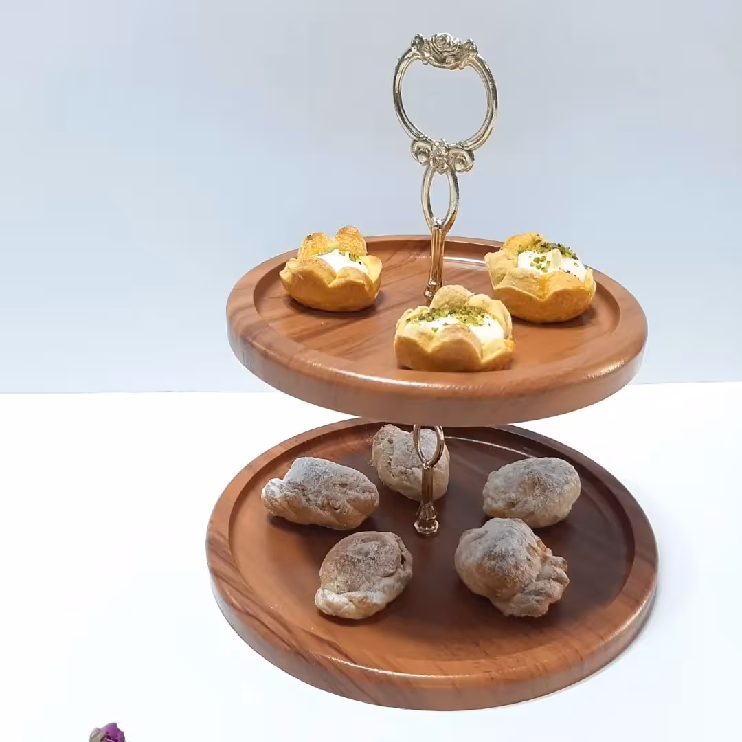 شیرینی خوری دوطبقه چوبی ام دی اف روکش وکیوم کیفیت بالا