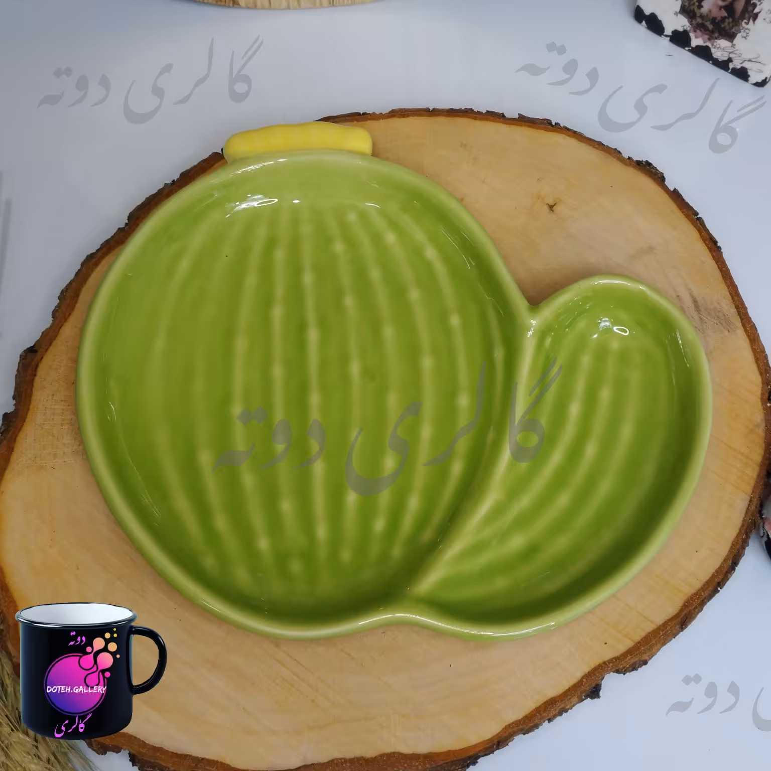 تابه سرامیکی طرح کاکتوس ،جنس سرامیکی 