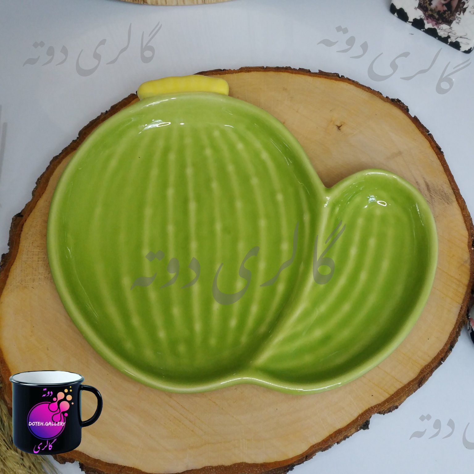 تابه سرامیکی طرح کاکتوس ،جنس سرامیکی