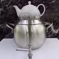 کتری قوری نزاز  6لیتر  کد2500  استیل مات