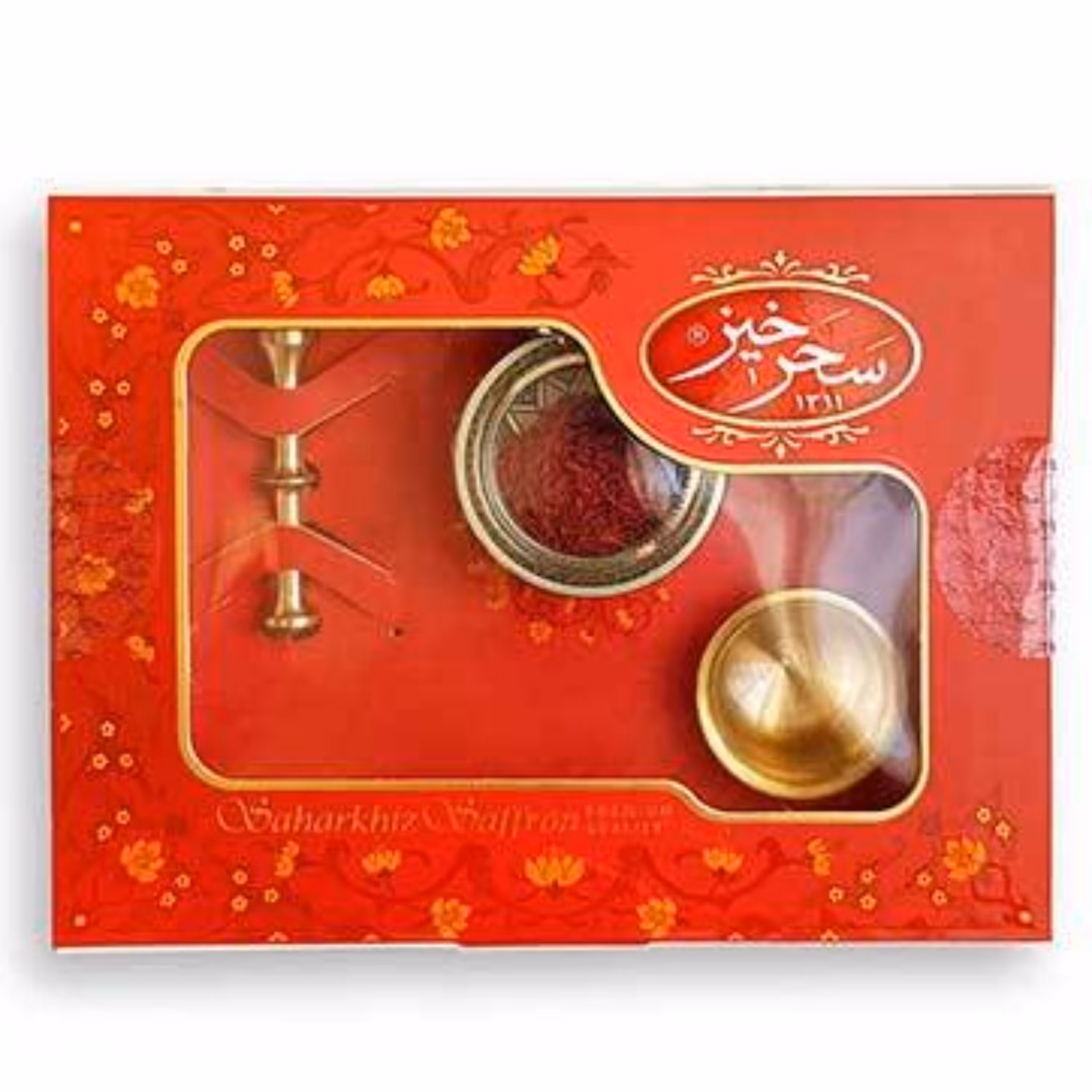 زعفران سرگل 1 گرم خاتم کادویی سحرخیز