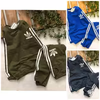 ست ورزشی آدیداس دخترانه پسرانه ست اسپرت دورس پنبه لاکرا دار اعلا دو نخ سایز 45 تا 60 ارسال رایگان و فوری 