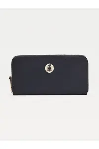 کیف پول آبی زنانه Poppy Th Sust Large Za Tommy Hilfiger