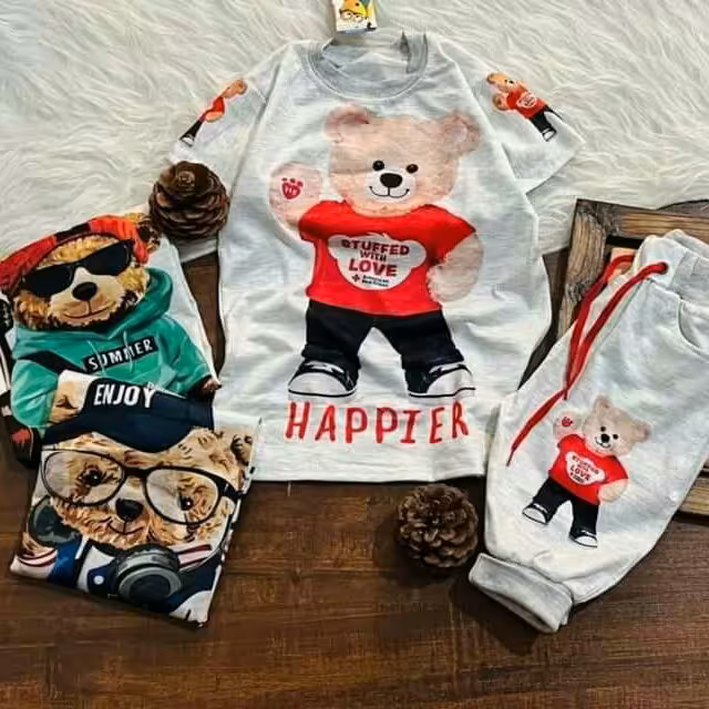 ست تیشرت شلوارک اسپرت تدی