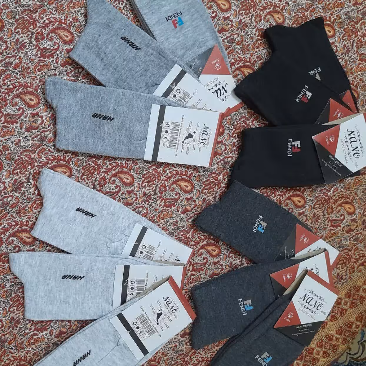 جوراب مردانه نانو جنس اعلا مناسب عید