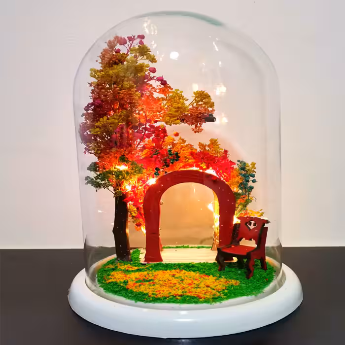 چراغ خواب طاق رویایی طرح پاییزی مناسب برای هدیه و دکور منزل - فروشگاه اینترنتی گشنیز