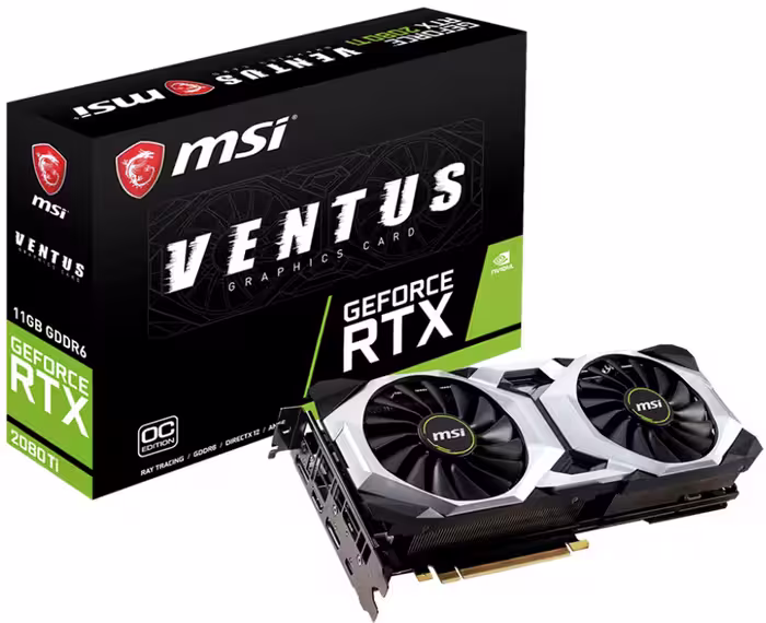 کارت گرافیک ام اس آی مدل GeForce RTX 2080 Ti VENTUS 11G OCV1 با حافظه 11 گیگابایت