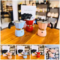 قهوه جوش 2 کاپ دسته مشکی