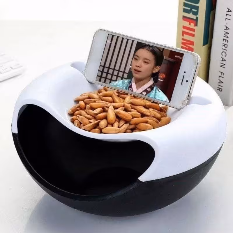 ظرف تخمه و آجیل و نگهدارنده موبایل