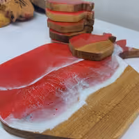 ست پذیرایی و تزئین یلدایی چوب و رزین