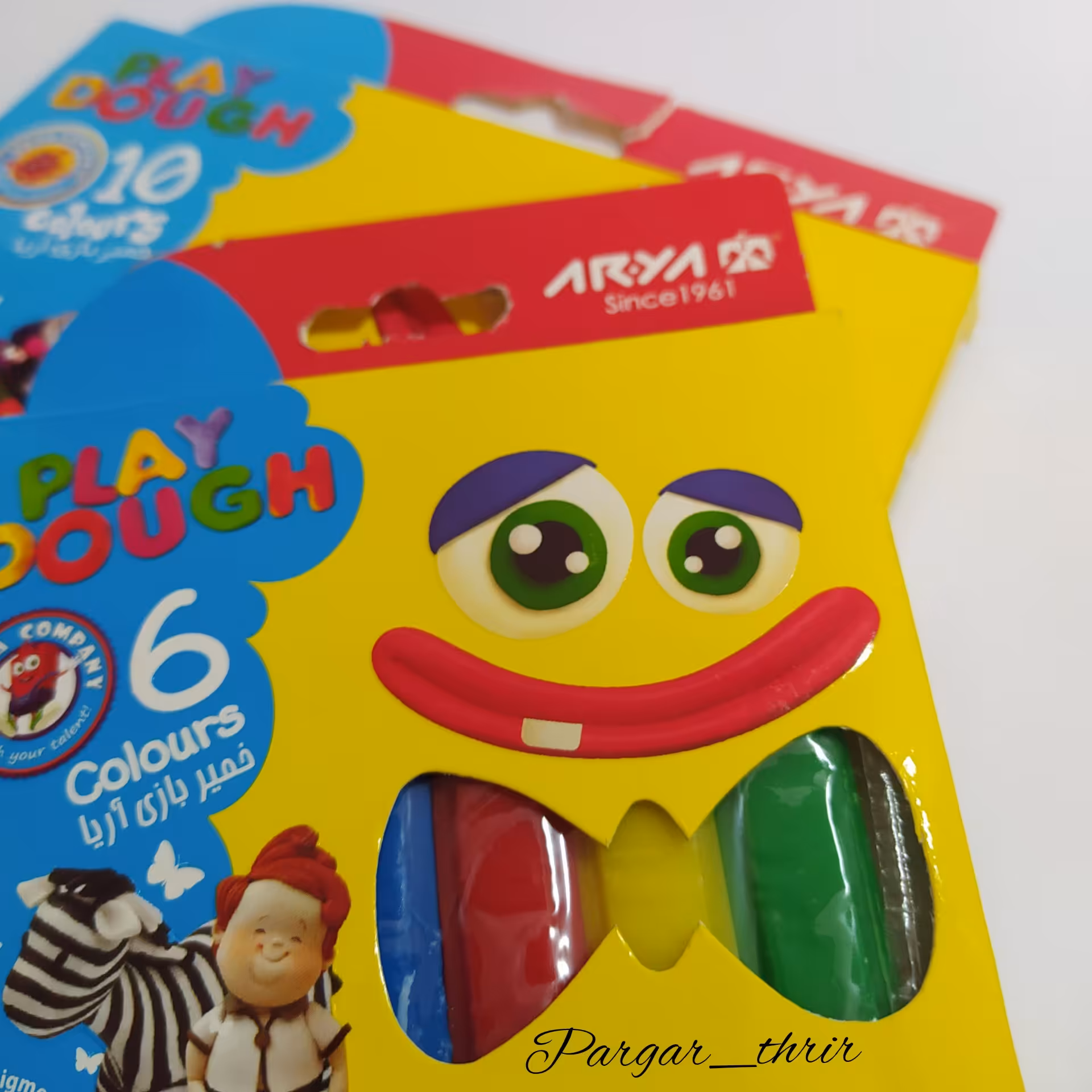 خمیر بازی 6 رنگ اریا