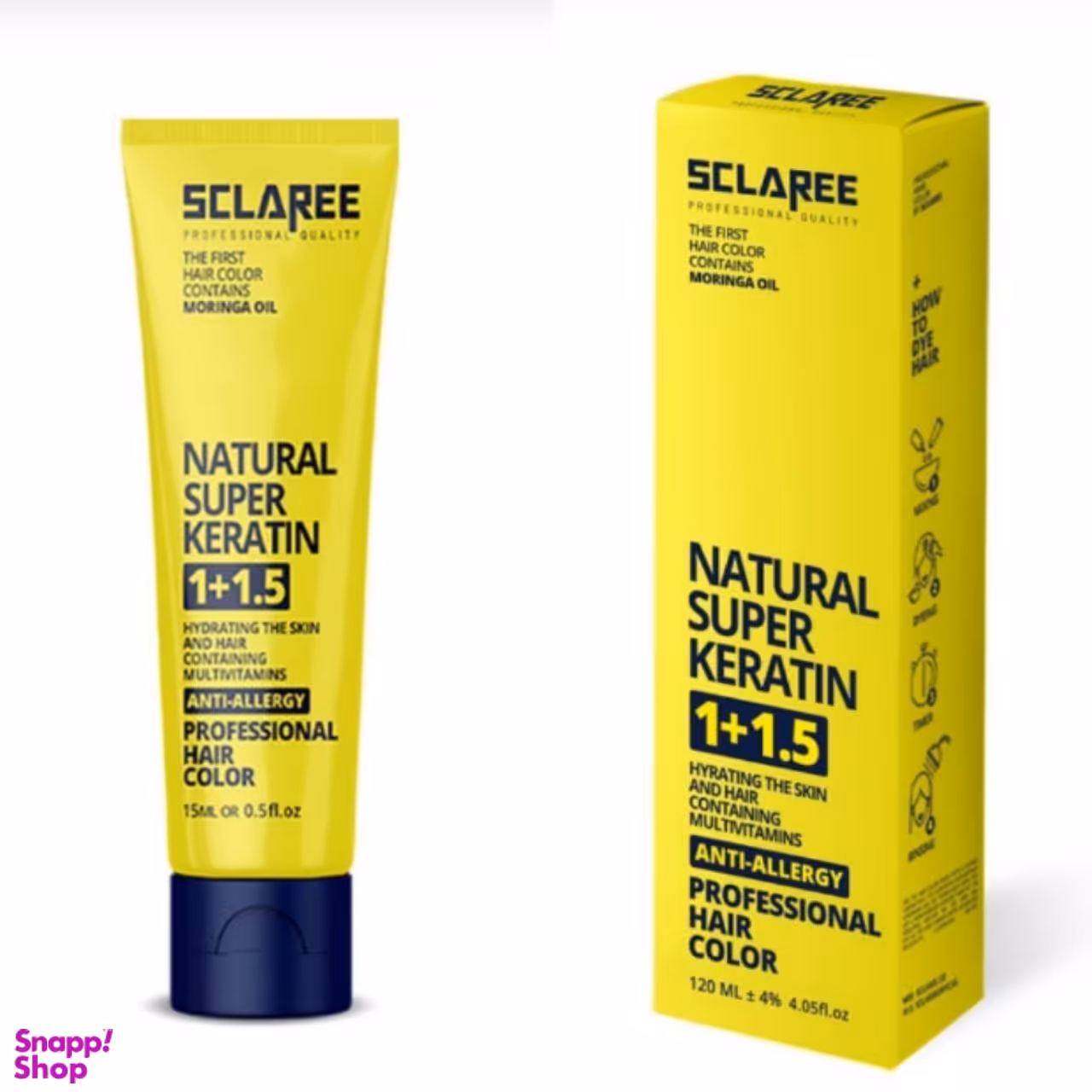 رنگ مو اسکلاره مدل 1+5 شماره 8.1 رنگ بلوند خاکستری روشن حجم 120 میلی لیتر