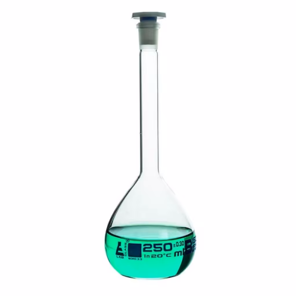 بالن ژوژه یا بالن حجمی آزمایشگاهی پیرکس مدل A ظرفیت 250میلی لیتر 