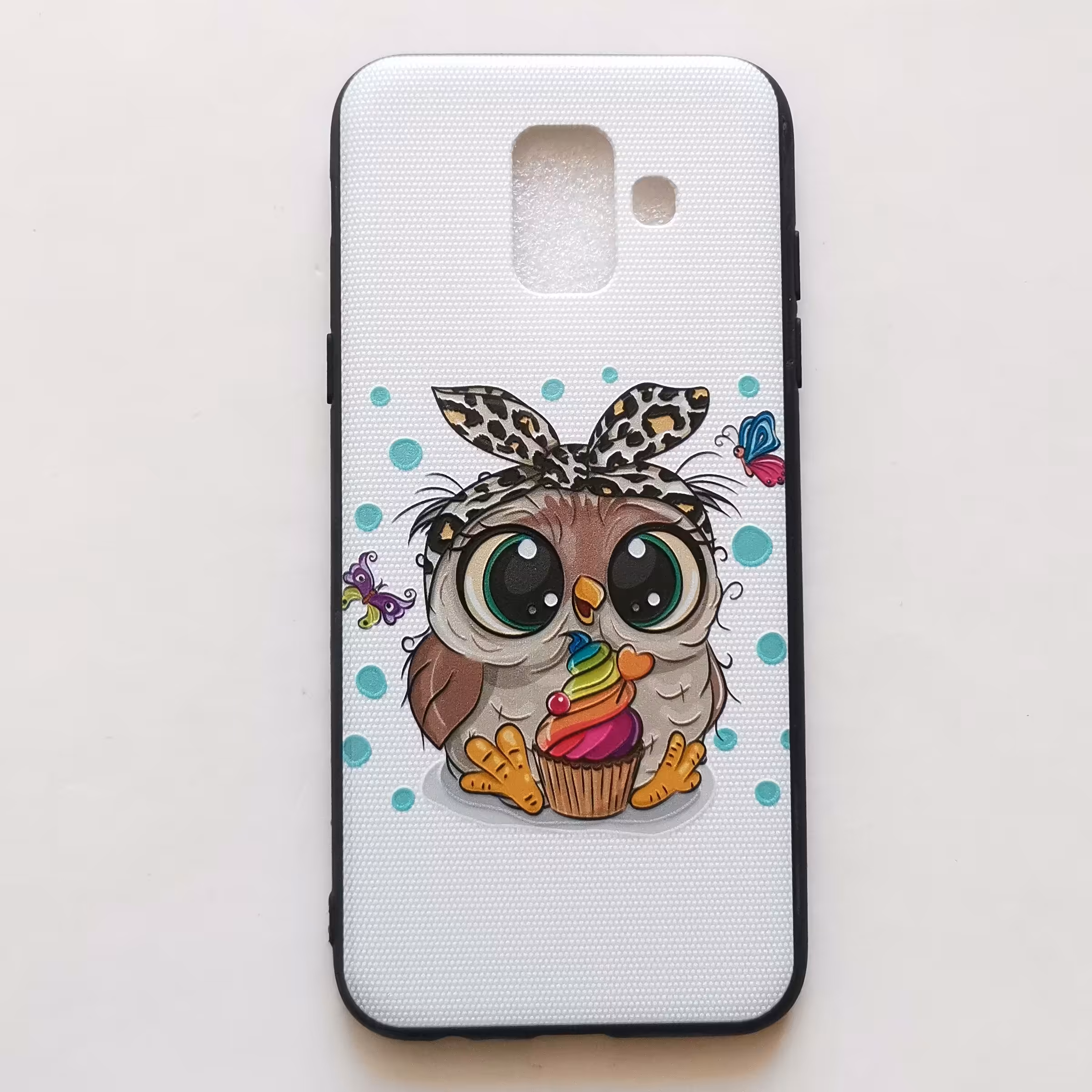 قاب طرحدار  جغد مناسب گوشی سامسونگ A6 ساده 