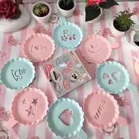 شابلون طراحی قهوه و فرنی و شله زرد و آش و غذا و بستنی و ..... پک 4 عددی 
شابلون قهوه و شله زرد و فرنی و آش و .... دارای 