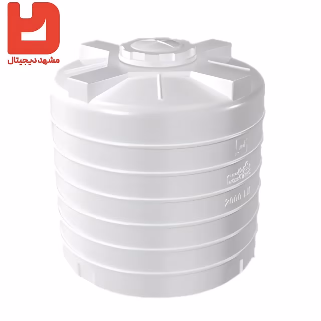 مخزن پلی اتیلن عمودی 500 لیتری رادمان پلاست با گارانتی 8 ساله، مناسب آب شرب