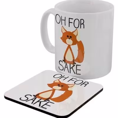 ماگ و زیرلیوانی ست طرح روباه