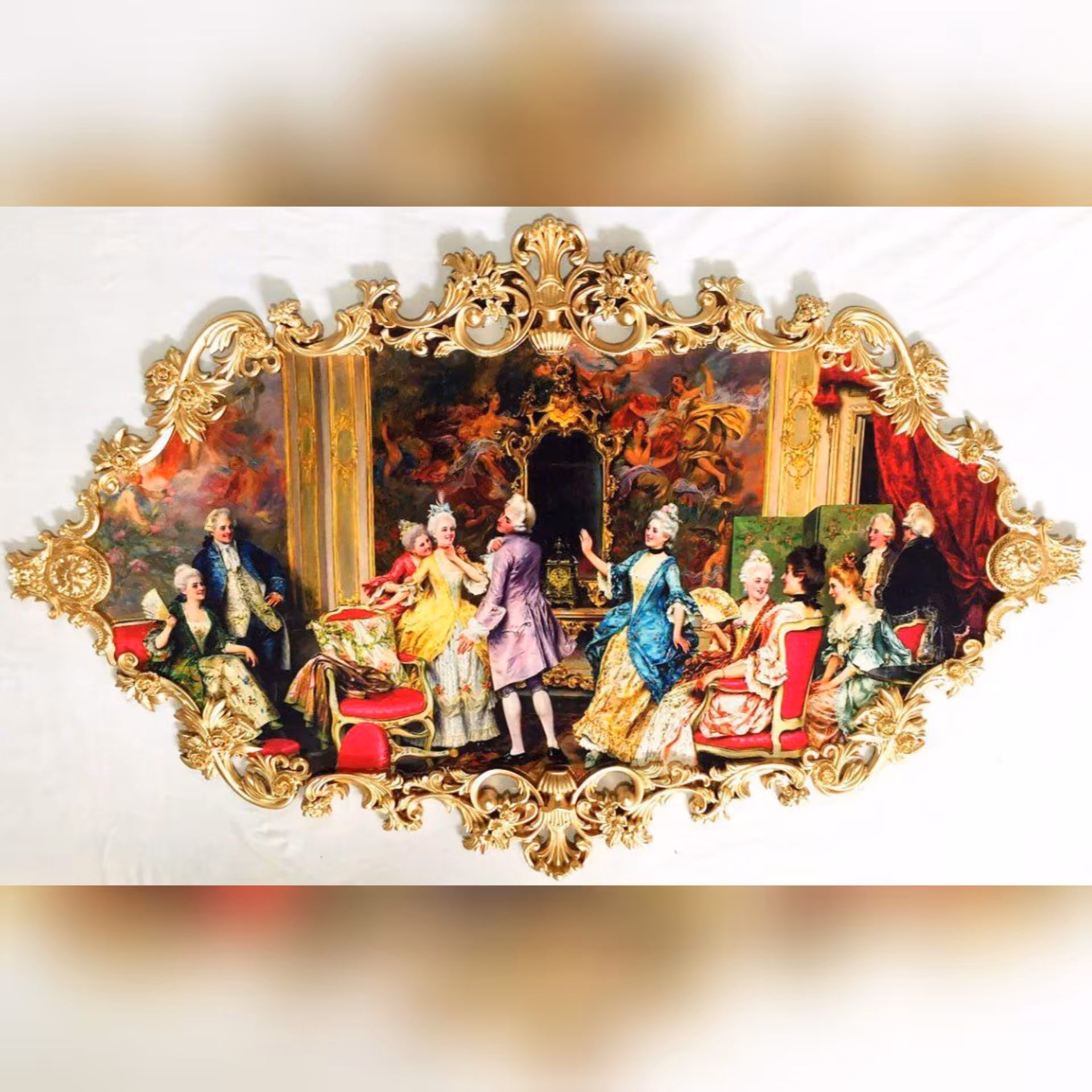 تابلو شومینه سلطنتی طرح مهمانی پسکرایه