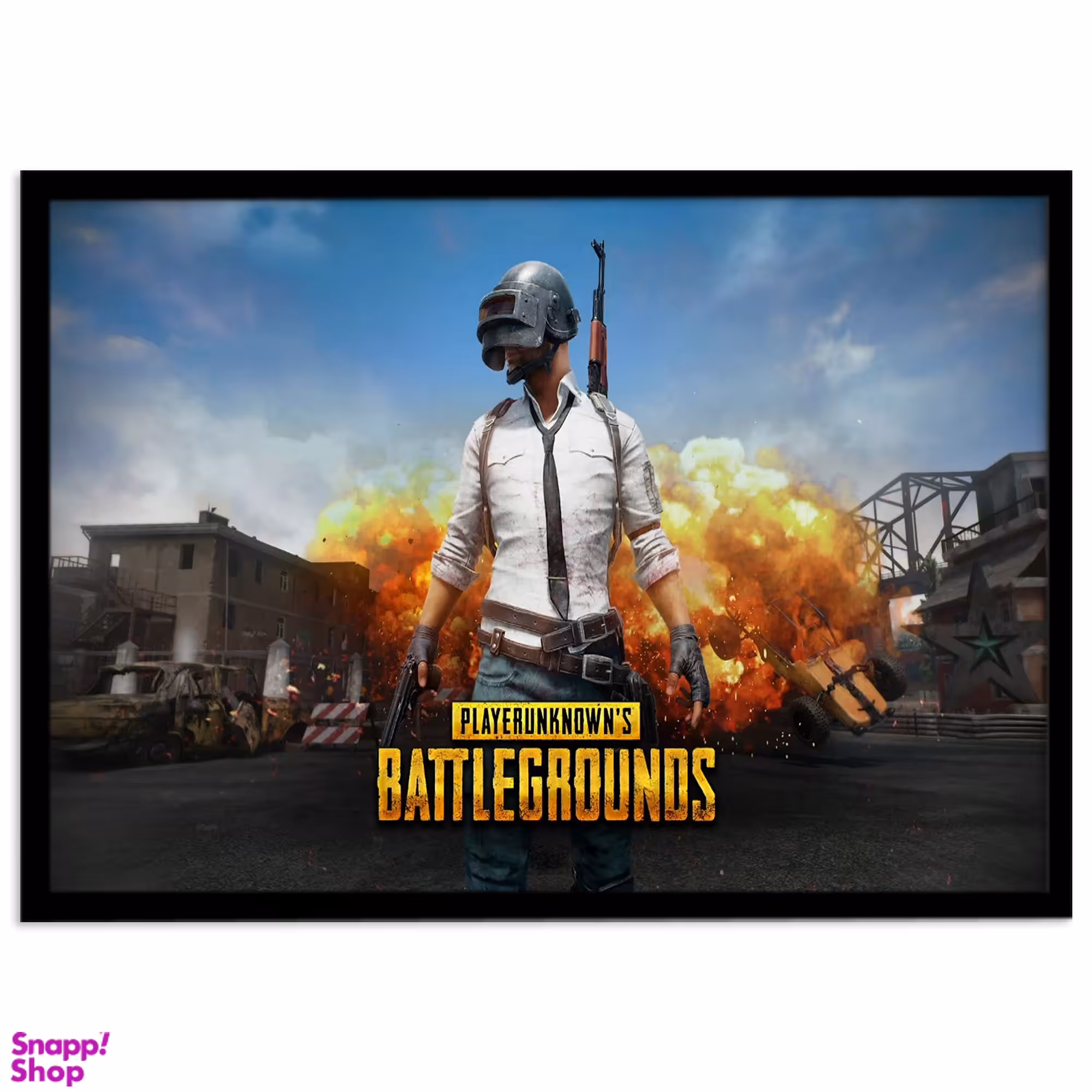 تابلو نوری بکلیت طرح بازی گیم نت Battlegrounds مدل چراغدار B-s1377