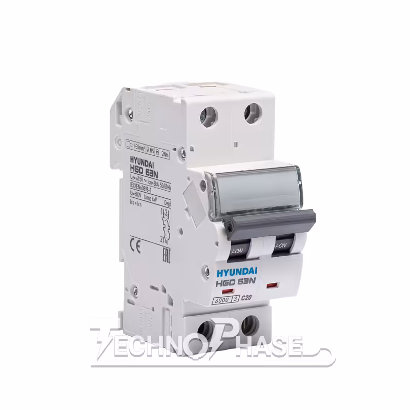 فیوز منیاتوری دو پل 50 آمپر هیوندای مدل HGD63N