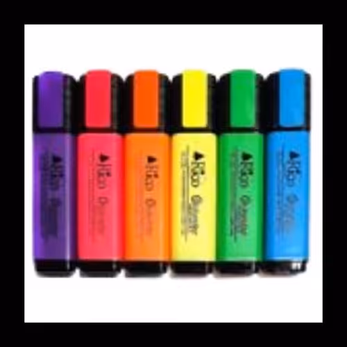 ماژیک  هایلایتر  علامت زن ریکو بسته ی 10 عددی رنگ جور 