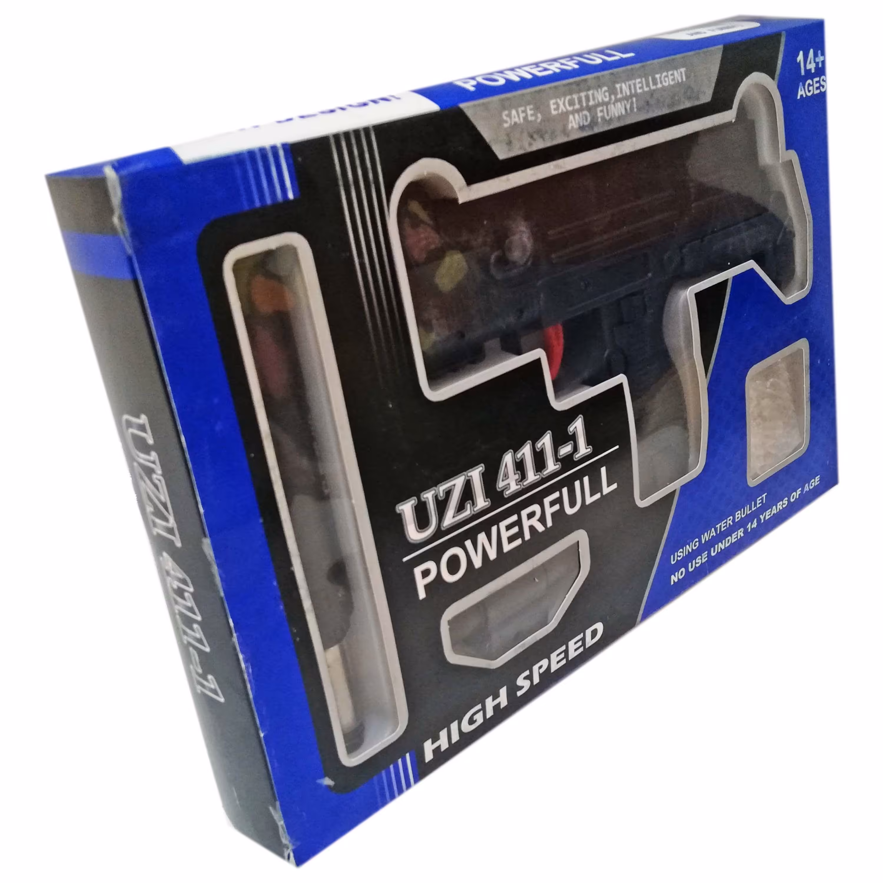 اسباب بازی تفنگ یوزی کد 411 دارای چراغ و لیزر