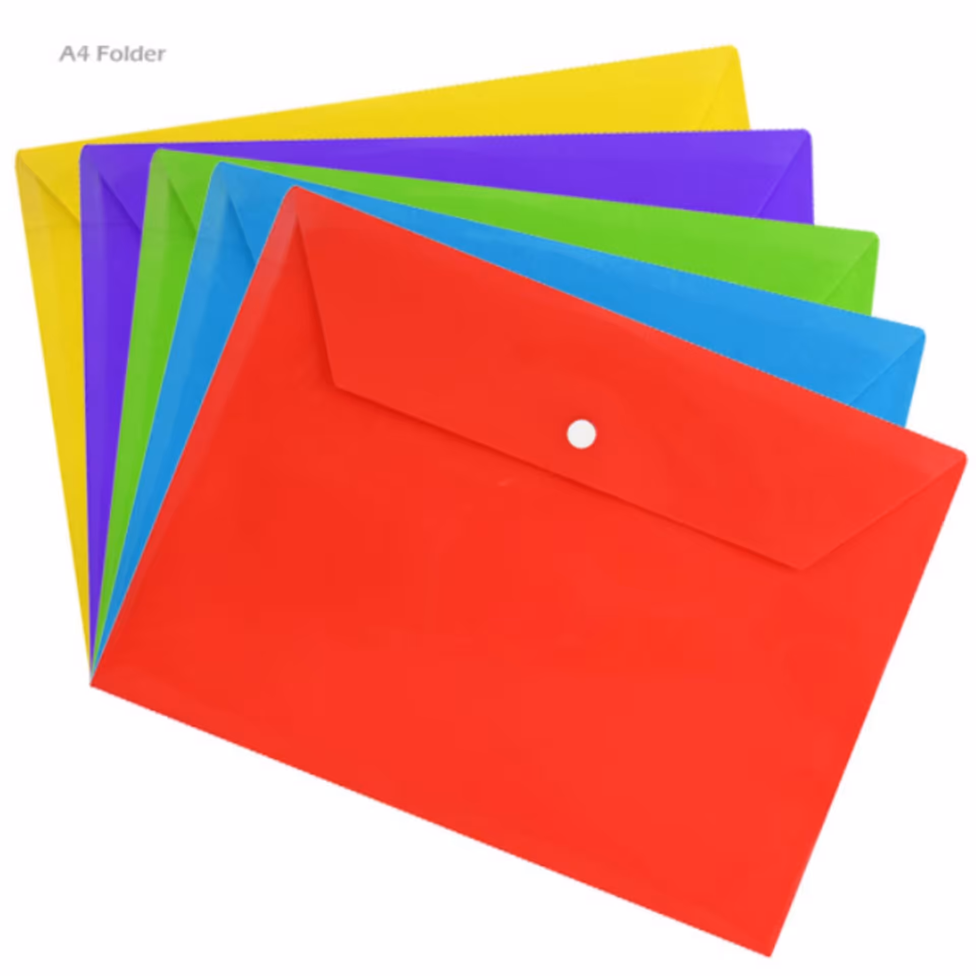 پوشه پلاستیکی دکمه داردررنگهای مختلف