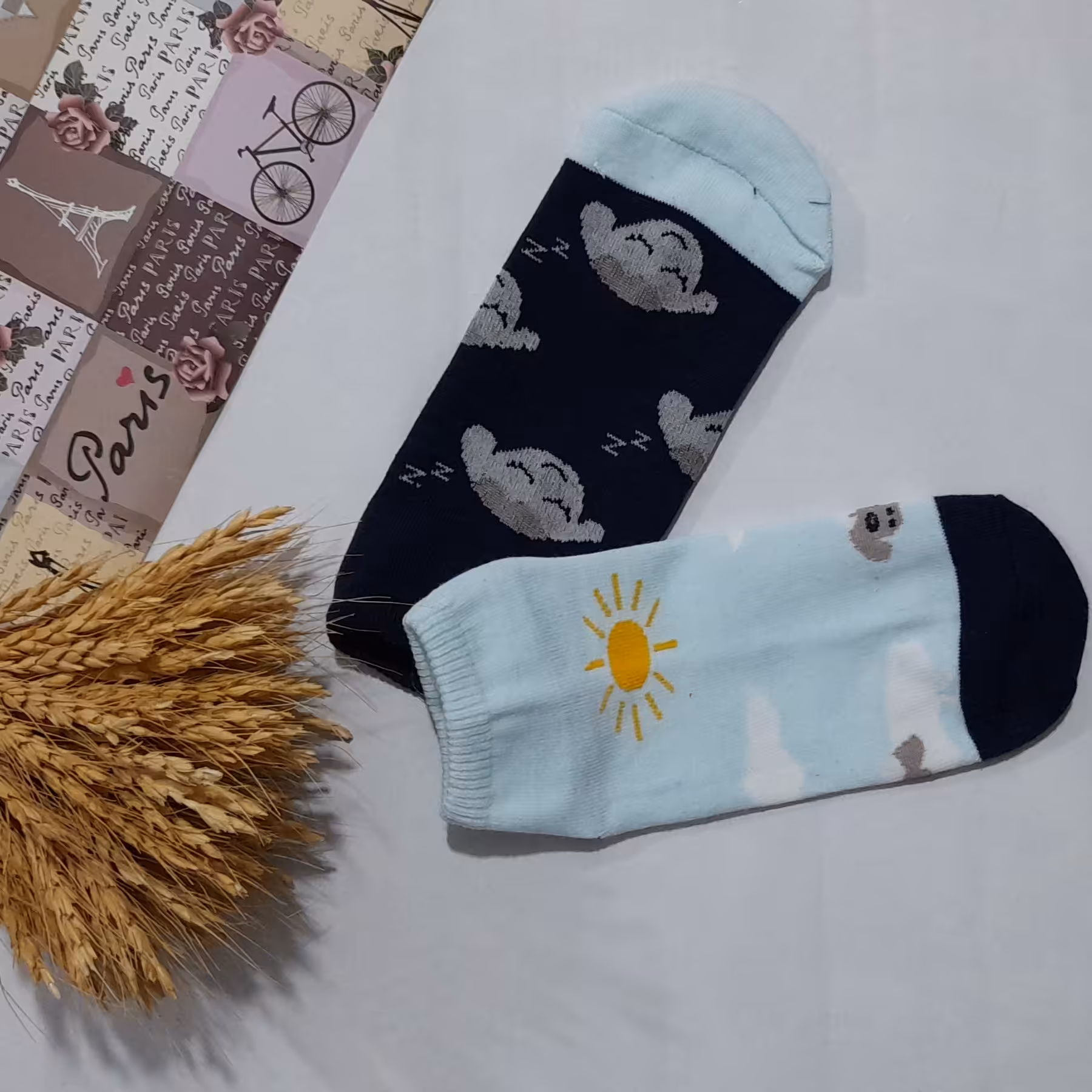 جوراب فانتزی با طرح بره ناقلا