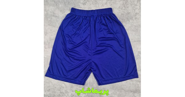 شورت آبی ساده تخفیفی